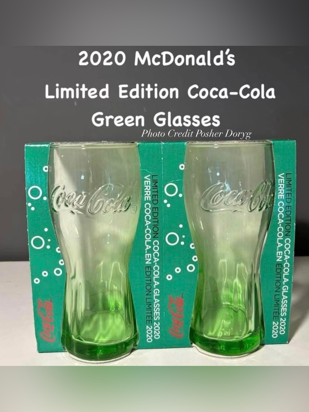 New 2020 McDonald's Limited Edition Green Promotional Poster with Red Logo